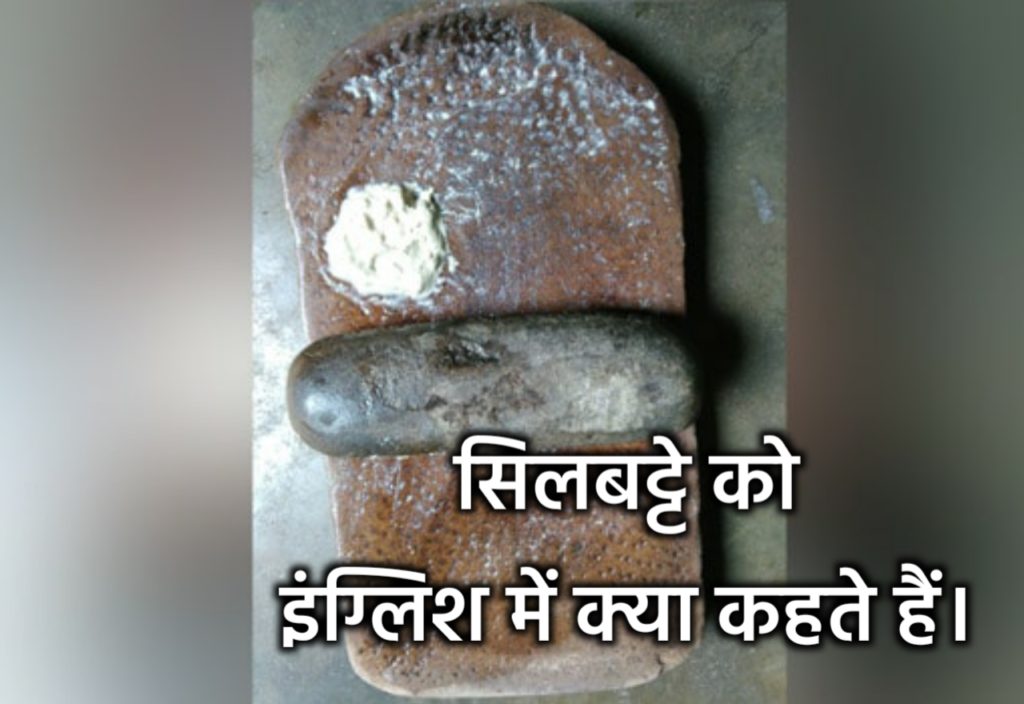 सिलबट्टे को English में क्या कहते हैं - Meaning of SilBatta