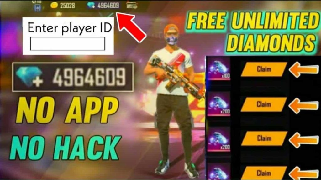 Free fire में free diamond लेने की best trick.