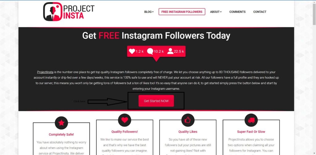 ProjectInsta : Get Real Followers on Instagram  [2023] New Website