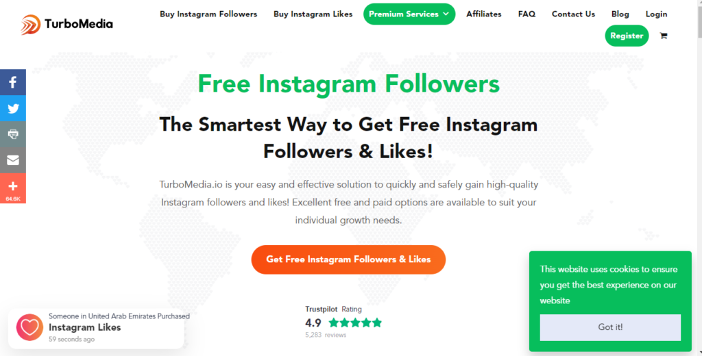 Free Instagram Followers: TurboMedia 100% Free, Real, Instant, Active